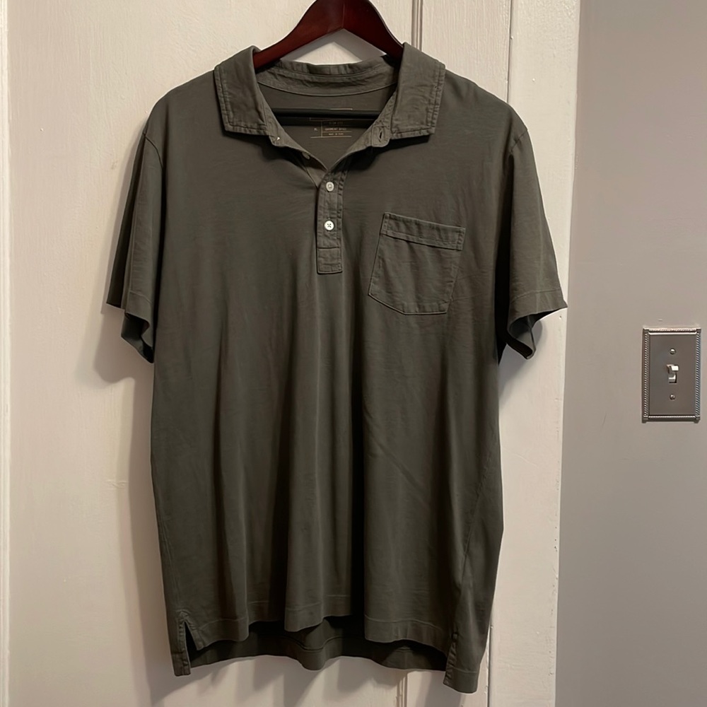 Billy Reid mens slim fit pocket polo size xl